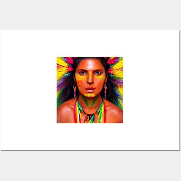 Indigenous Goddess #2 Wall Art by Prilidiarts